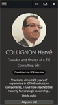 Mobile Screenshot of collignon-herve.com