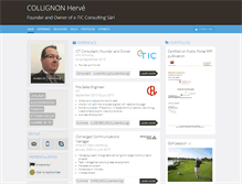 Tablet Screenshot of collignon-herve.com